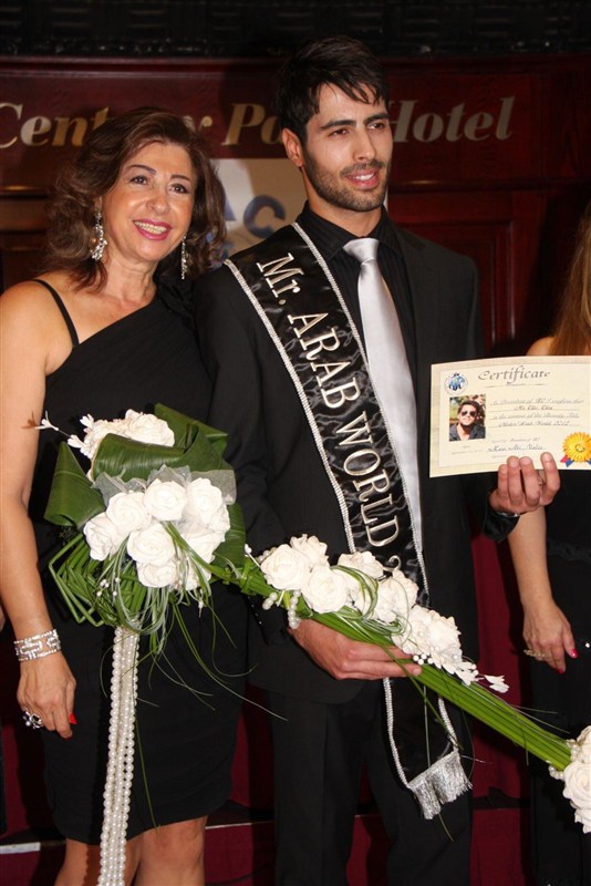 Press conference of Mr Arab world 2012